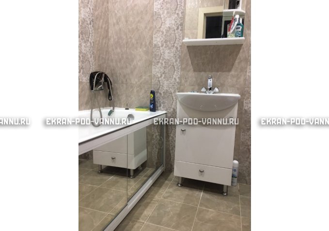 Раздвижной экран EUROPLEX Роликс Зеркальный – купить по цене 9700 руб. в интернет-магазине в городе Набережные Челны картинка 5