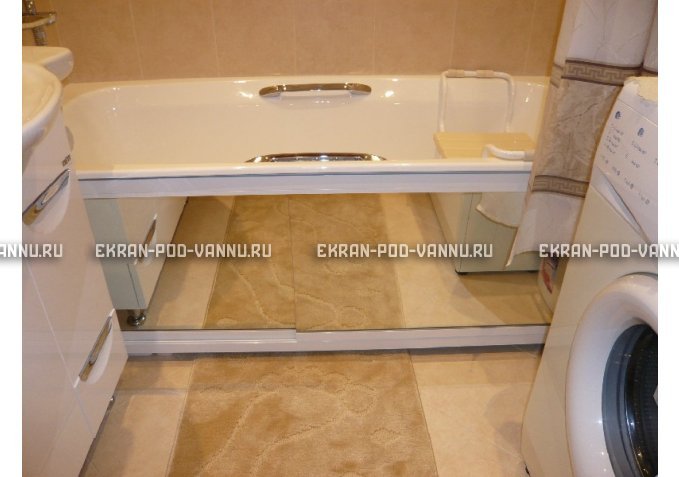 Раздвижной экран EUROPLEX Роликс Зеркальный – купить по цене 9700 руб. в интернет-магазине в городе Набережные Челны картинка 3