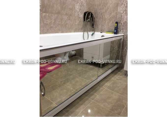 Раздвижной экран EUROPLEX Роликс Зеркальный – купить по цене 9700 руб. в интернет-магазине в городе Набережные Челны картинка 9