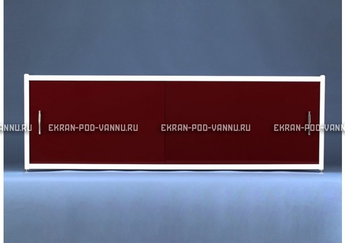 Раздвижной экран EUROPLEX Комфорт бордовый – купить по цене 7150 руб. в интернет-магазине в городе Набережные Челны картинка 1