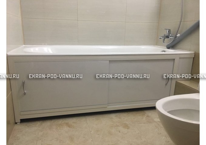 Экран  EUROPLEX Роликс белый с вставкой – купить по цене 10400 руб. в интернет-магазине в городе Набережные Челны картинка 4