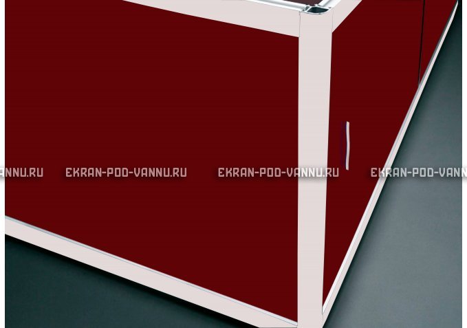 Торцевой экран EUROPLEX Комфорт бордовый – купить по цене 8760 руб. в интернет-магазине в городе Набережные Челны картинка 1