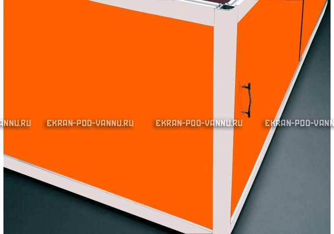 Угловой экран EUROPLEX Комфорт оранжевый – купить по цене 8180 руб. в интернет-магазине в городе Набережные Челны картинка 1