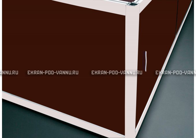 Угловой экран EUROPLEX Комфорт шоколад – купить по цене 8180 руб. в интернет-магазине в городе Набережные Челны картинка 1