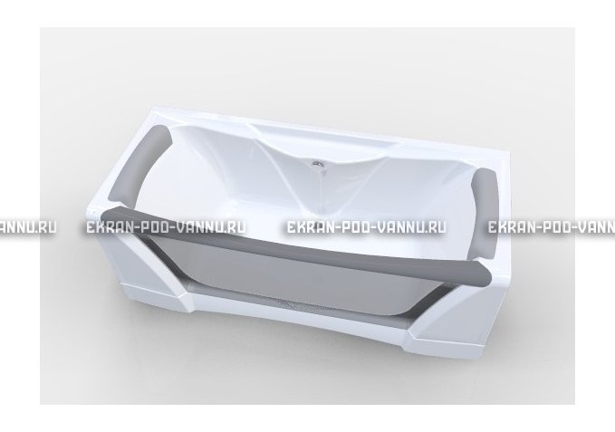Прозрачная ванна 1MarKa Dolce Vita 180x80 – купить по цене 43200 руб. в интернет-магазине в городе Набережные Челны картинка 2