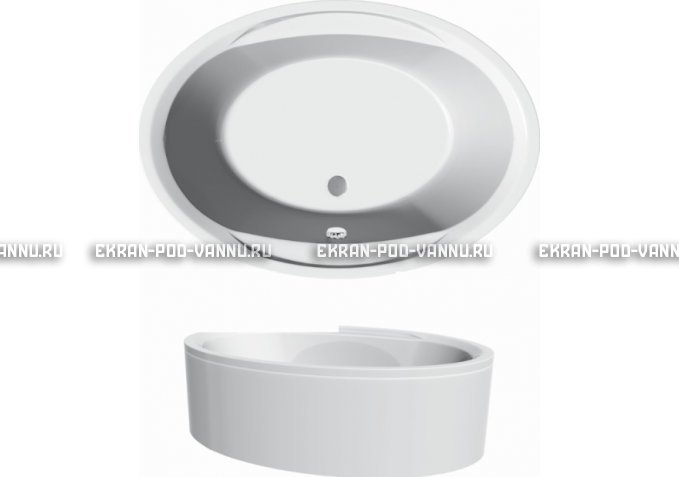 Акриловая ванна Vayer Opal 180x120 – купить по цене 33850 руб. в интернет-магазине в городе Набережные Челны картинка 3
