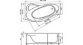 Акриловая ванна 1MarKa Gracia 170x100 – купить по цене 20270 руб. в интернет-магазине в городе Набережные Челны картинка 17