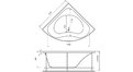 Акриловая ванна Vayer Gaja 150x150 – купить по цене 30350 руб. в интернет-магазине в городе Набережные Челны картинка 20