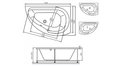 Акриловая ванна Vayer Ismena 160x105 – купить по цене 28350 руб. в интернет-магазине в городе Набережные Челны картинка 21
